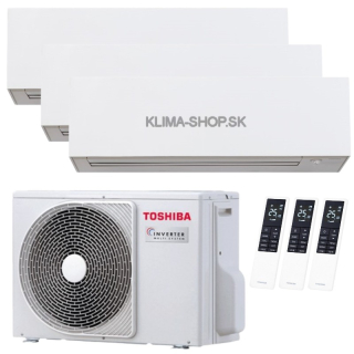 Klimatizácia Toshiba Daiseikai 10 multisplit 3x 2,5kW + vonkajšia 5,2kW 